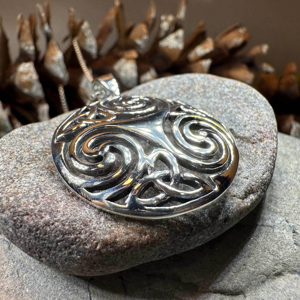 Loughcrew Celtic Spiral Necklace - 18