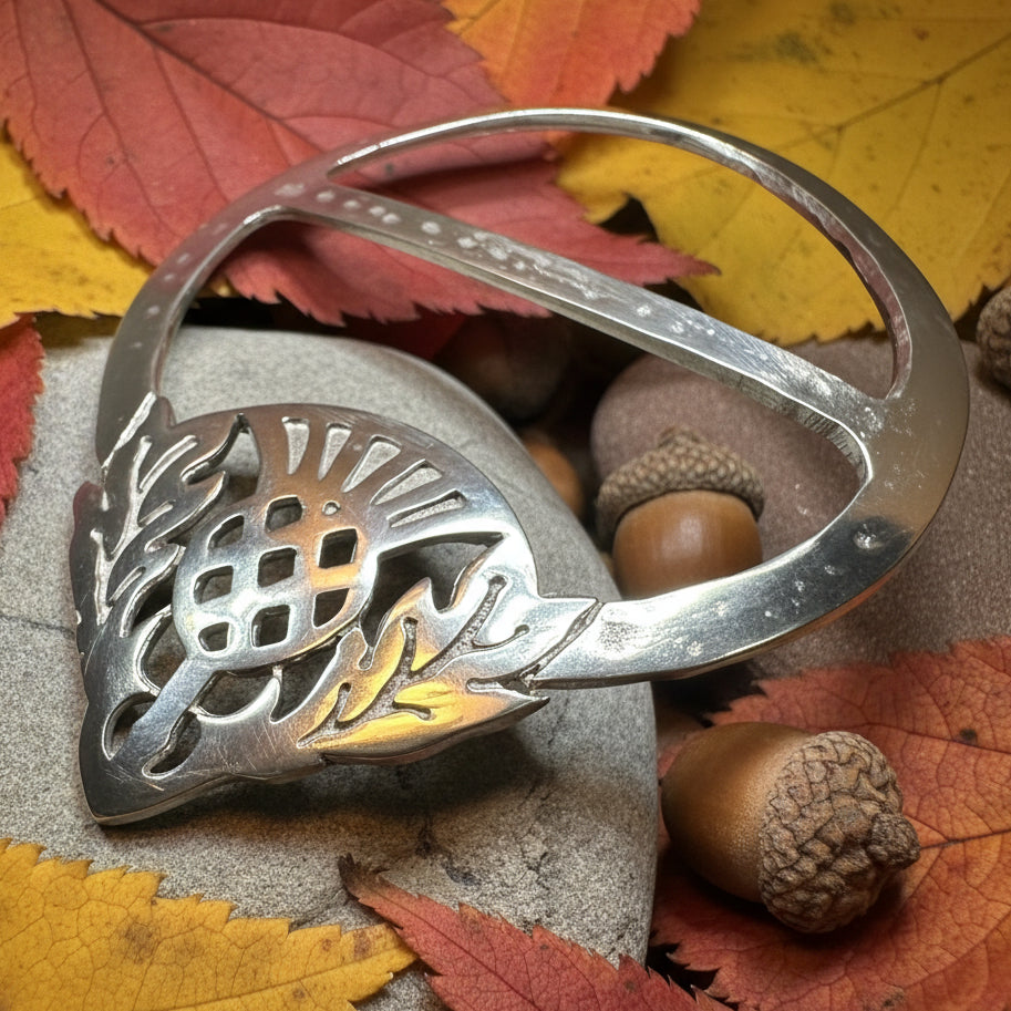 Celtic Thistle Scarf Ring