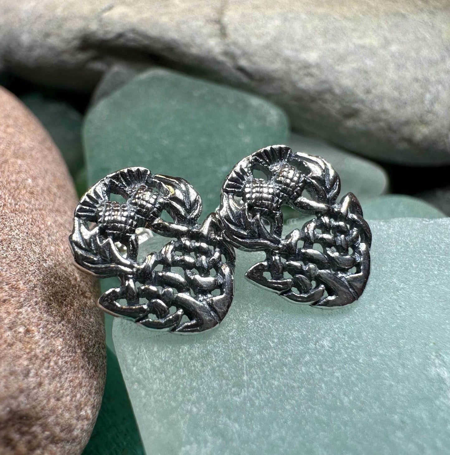 Highland Spring Thistle Earrings - 