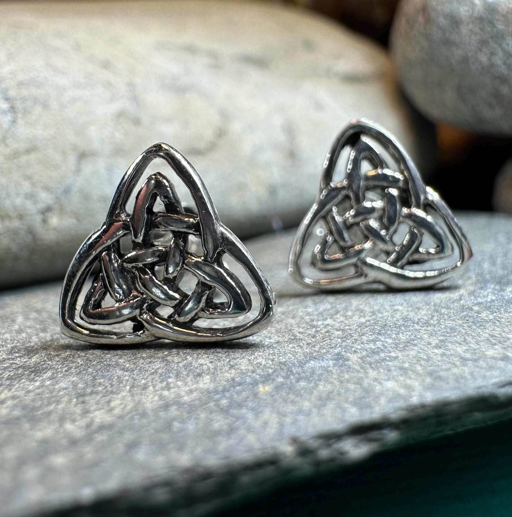 Laura Celtic Knot Stud Earrings - 
