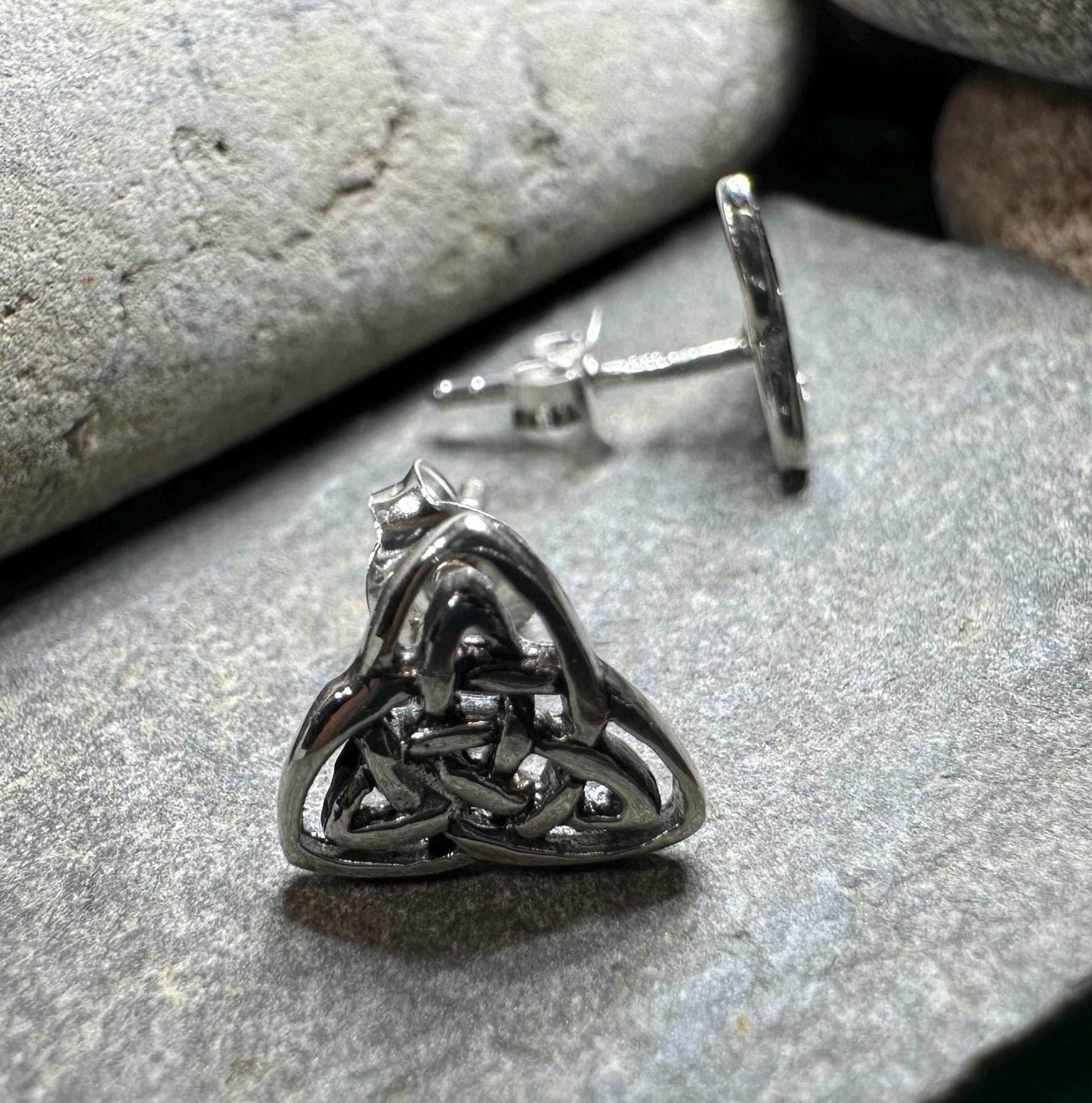 Laura Celtic Knot Stud Earrings - 