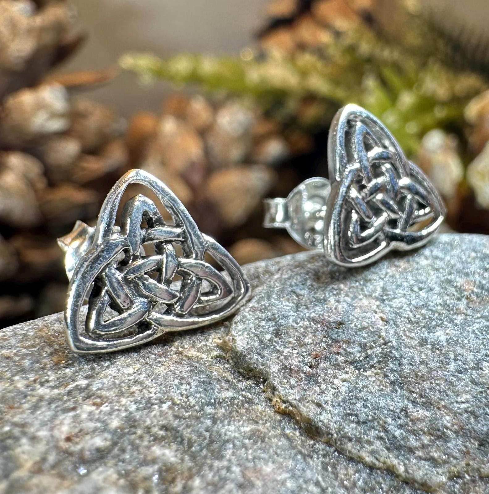 Laura Celtic Knot Stud Earrings - 