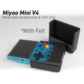 Miyoo Mini V4 Reversible Screen Cover Chin Grip Felt Screen Protector - Blue