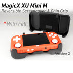 MagicX XU Mini M Grip 2-in-1 MINI M Screen Cover Reversible Comfort Grip Felt Lining Case with Felt Wrap Ergonomic Handheld two in one - Gray