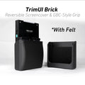 TrimUI Brick Reversible Screen Cover GBC Style Chin Grip Felt Screen Protector - Red