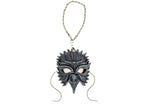 Elegant Raven Leather Mini Mask – Handcrafted Charm for Rearview Mirrors, Handbags, Lanyards, Party Favors & More