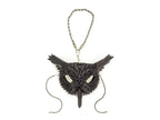 Wise Owl Leather Mini Mask – Handcrafted Charm for Rearview Mirrors, Handbags, Lanyards, Party Favors & More