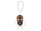 Skull Leather Mini Mask – Handcrafted Charm for Rearview Mirrors, Handbags, Lanyards, Party Favors & More