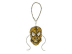 Menacing Skull Leather Mini Mask – Handcrafted Charm for Rearview Mirrors, Handbags, Lanyards, Party Favors & More