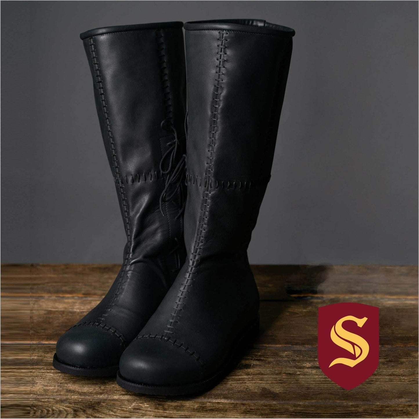 Aragorn's Black Leather Boots - 