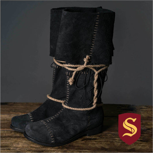 Aragorn's Black Suede Boots - 