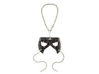 Grid Leather Mini Mask – Handcrafted Charm for Rearview Mirrors, Handbags, Lanyards, Party Favors & More
