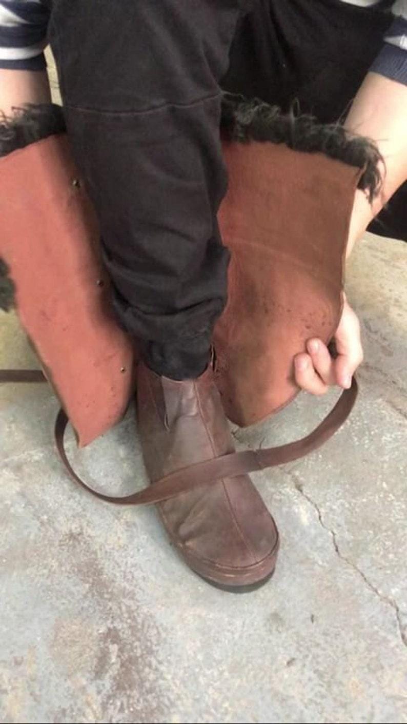 Brown Leather Boots "Assassin"