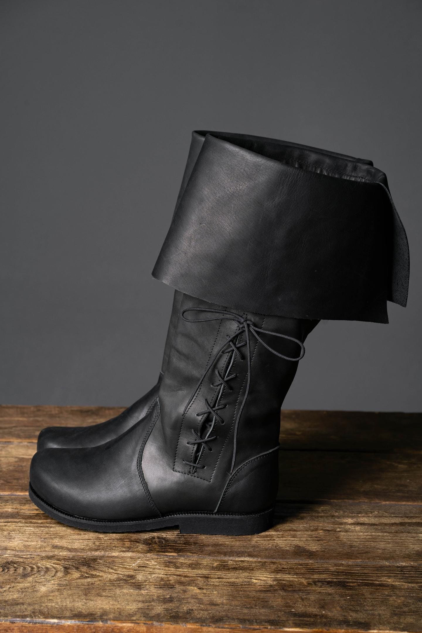Medieval Black Boots "Ranger"
