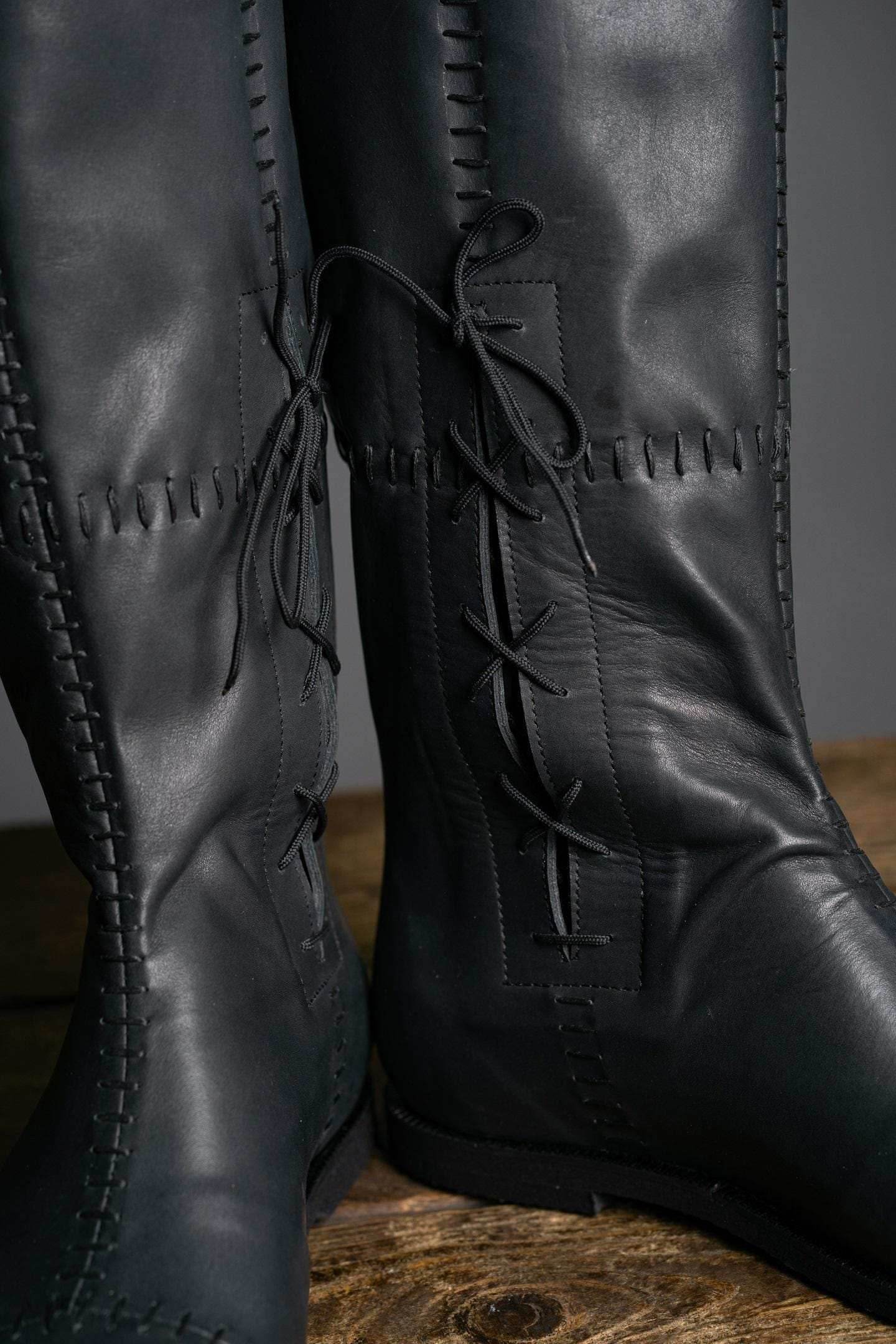 Aragorn's Black Leather Boots - 