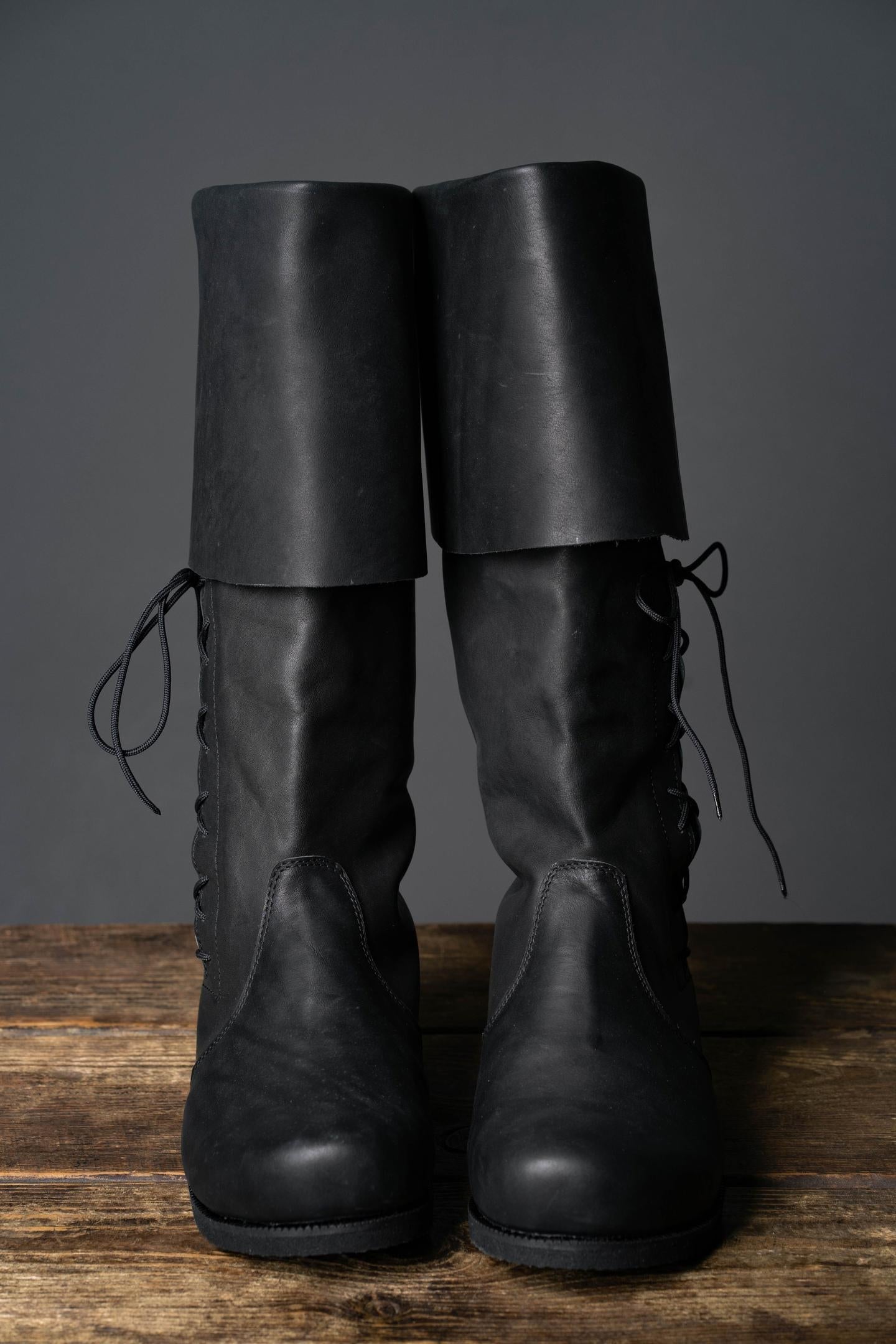 Medieval Black Boots "Ranger"