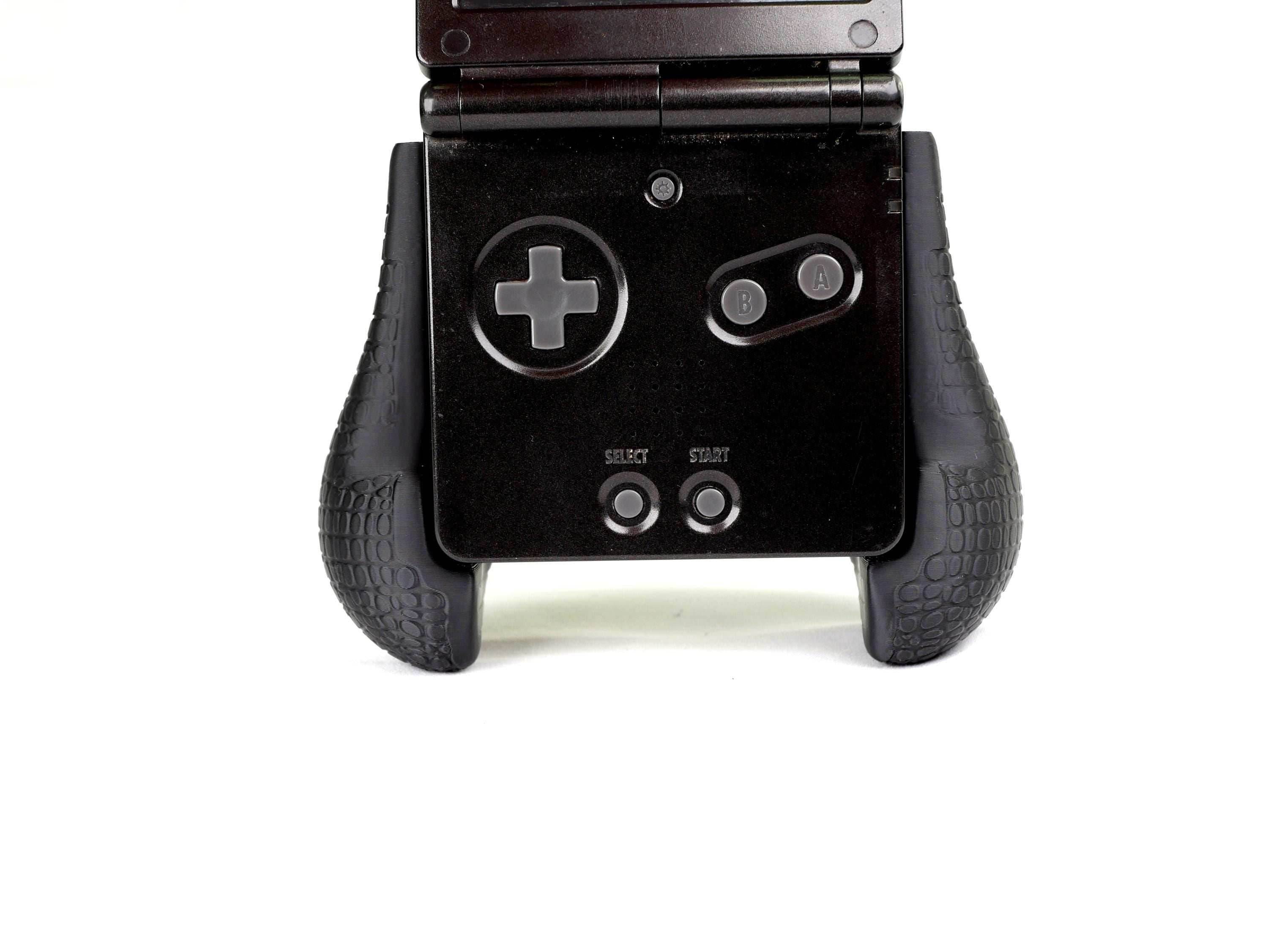 GBA SP Comfort Grip by JCSFY Textured Handles Black Original Game Boy Advance Sp Hand Held Thick Color | Slots Into Mobile Gaming Device - Brown