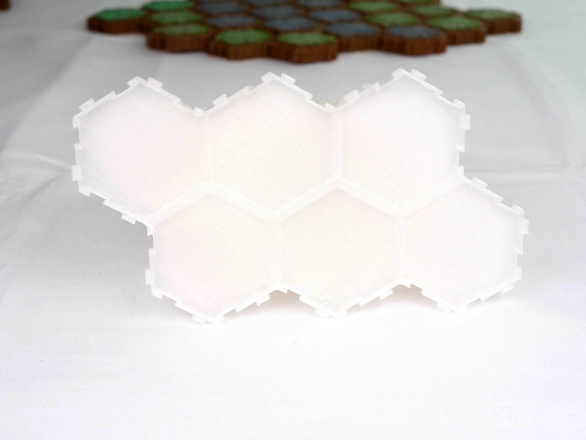 Large Outcrop Hero Scape Single Hex Obstacle | Tabletop Terrain Structure Piece | Miniature Board Game | DnD Role Play Game for heroscape - Iceberg (Clear)