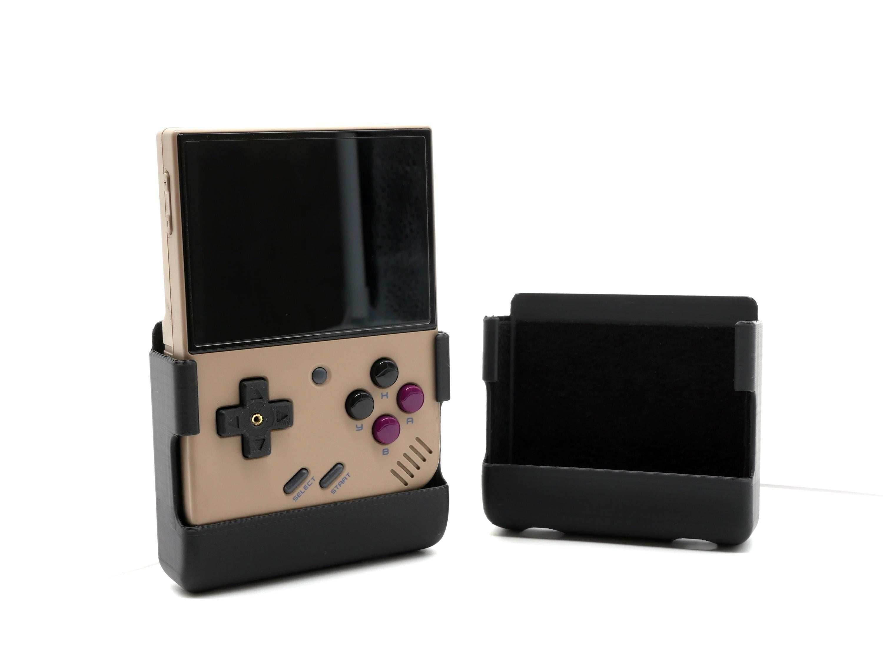 Miyoo Mini Plus Reversible Screen Cover GBC Style Chin Grip Felt Screen Protector - Purple