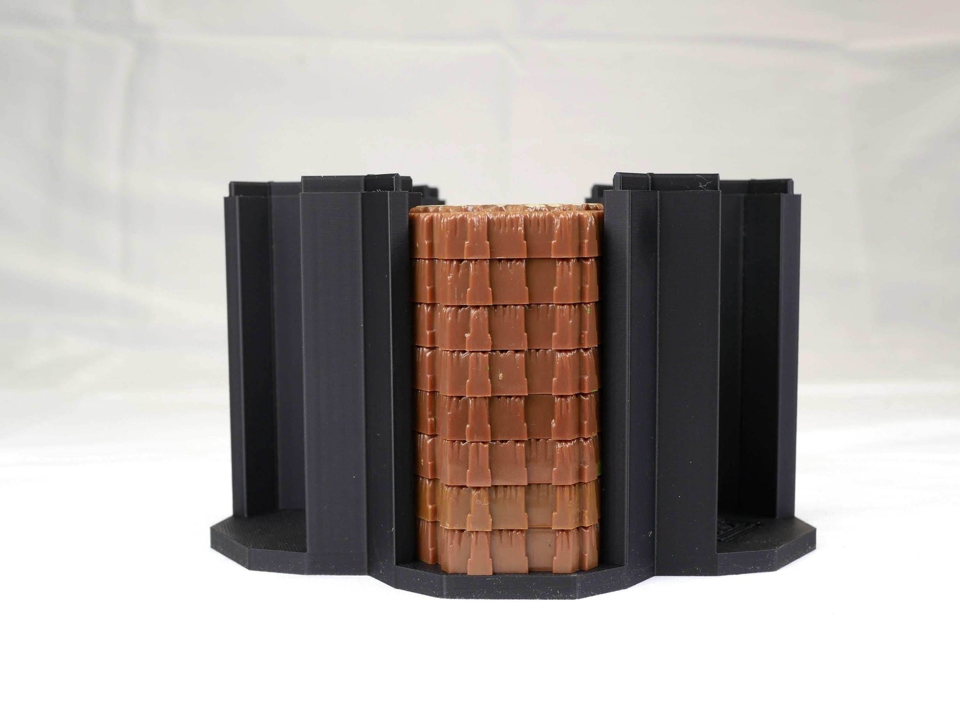 Hero Scape Single Hex Organizer | Stack and Maintain Your Single Hex Pieces | Paintable Miniature Board Game | Bin Box Container Storage - 8 Hex Height