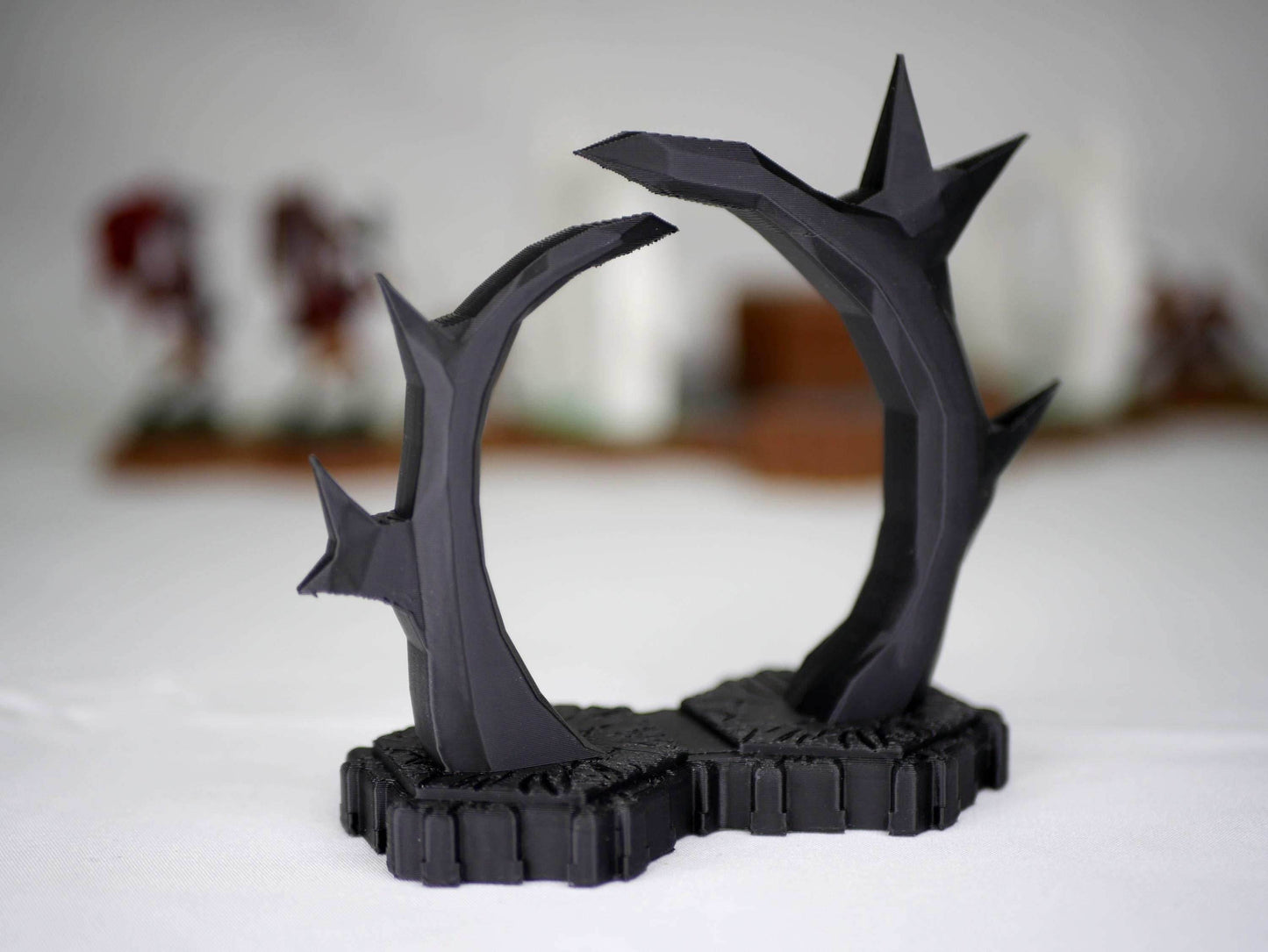 Hero Scape Obstacle Interactive Viking Portal | Tabletop Terrain Hex Pieces | Paintable Miniature Board | DnD Role Play Game Upgrade Tile - Grass/White