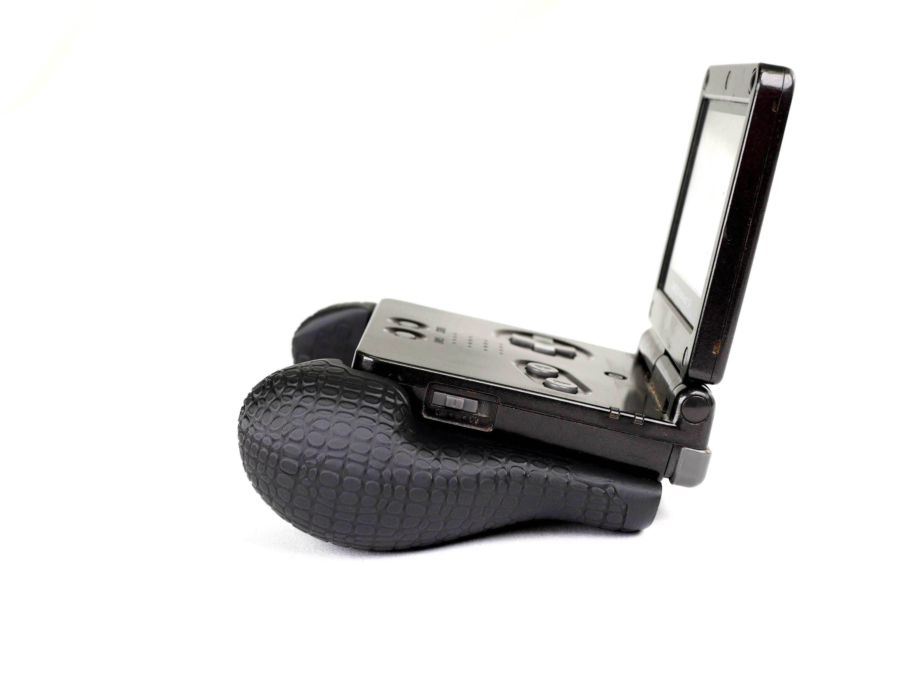 GBA SP Comfort Grip by JCSFY Textured Handles Black Original Game Boy Advance Sp Hand Held Thick Color | Slots Into Mobile Gaming Device - Brown