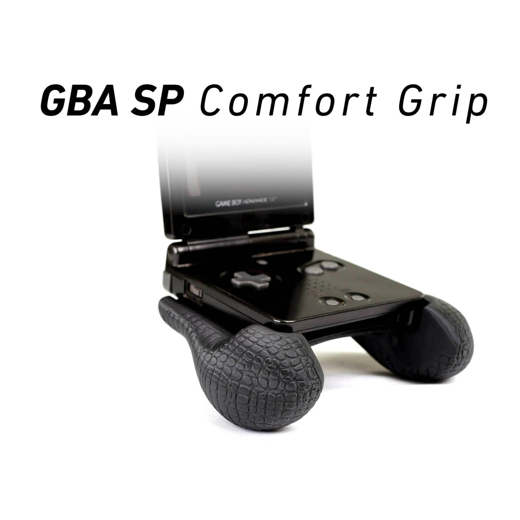 GBA SP Comfort Grip by JCSFY Textured Handles Black Original Game Boy Advance Sp Hand Held Thick Color | Slots Into Mobile Gaming Device - Brown