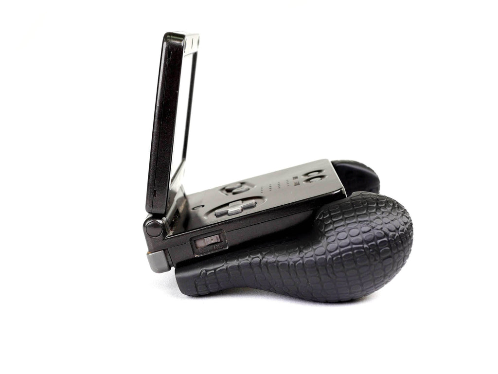 GBA SP Comfort Grip by JCSFY Textured Handles Black Original Game Boy Advance Sp Hand Held Thick Color | Slots Into Mobile Gaming Device - Brown