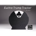 Euchre Trump Tracker Spinning Wheel for Playing Card Heart Diamond Spad Club Symbols Smooth Felt Glide White or Black for Card Player Gift
