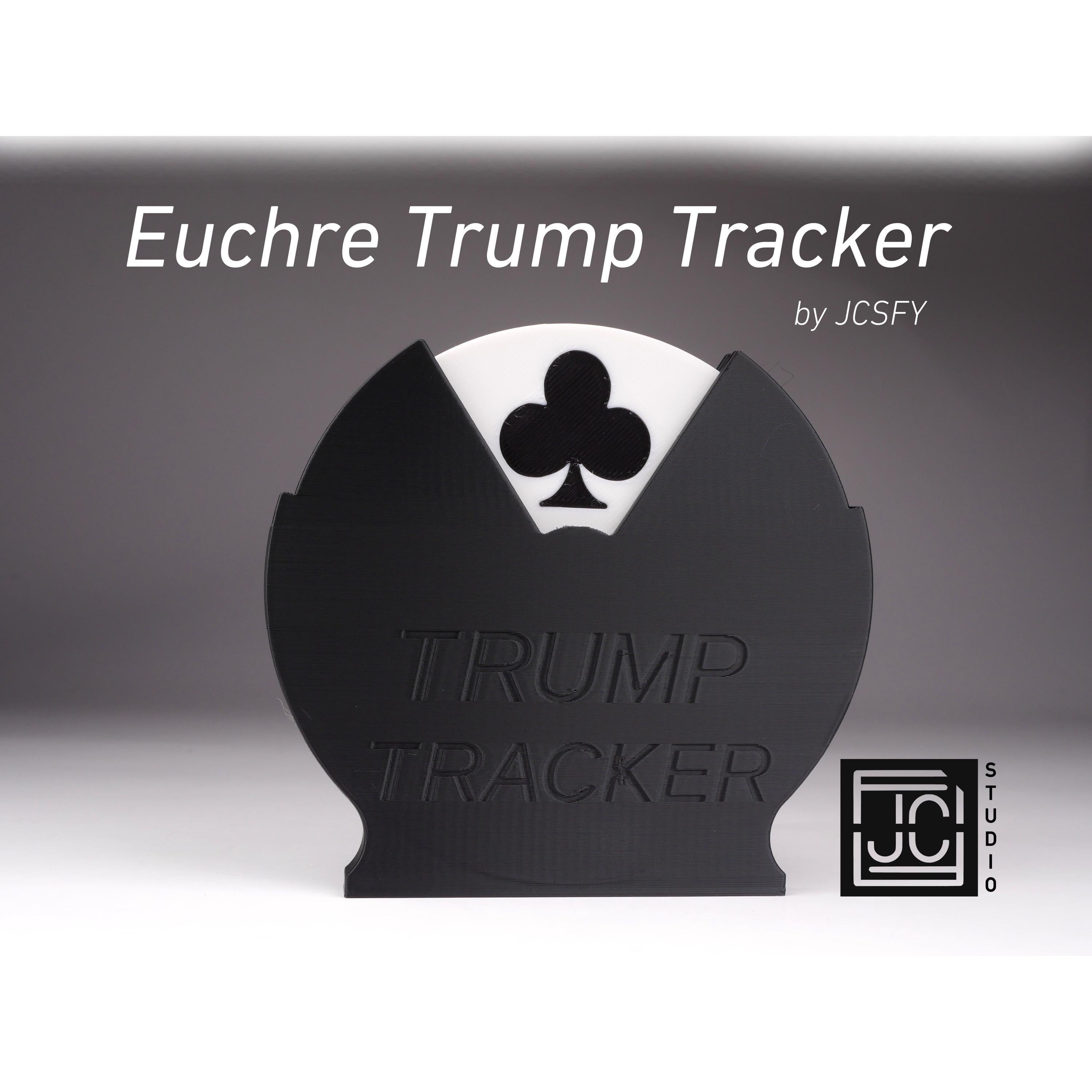 Euchre Trump Tracker Spinning Wheel for Playing Card Heart Diamond Spad Club Symbols Smooth Felt Glide White or Black for Card Player Gift