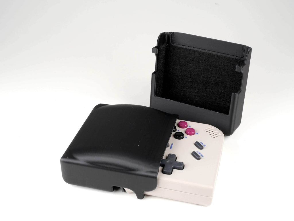 Anbernic RG35XX Plus Reversible Screen Cover GBC Style Chin Grip Felt Screen Protector - Black