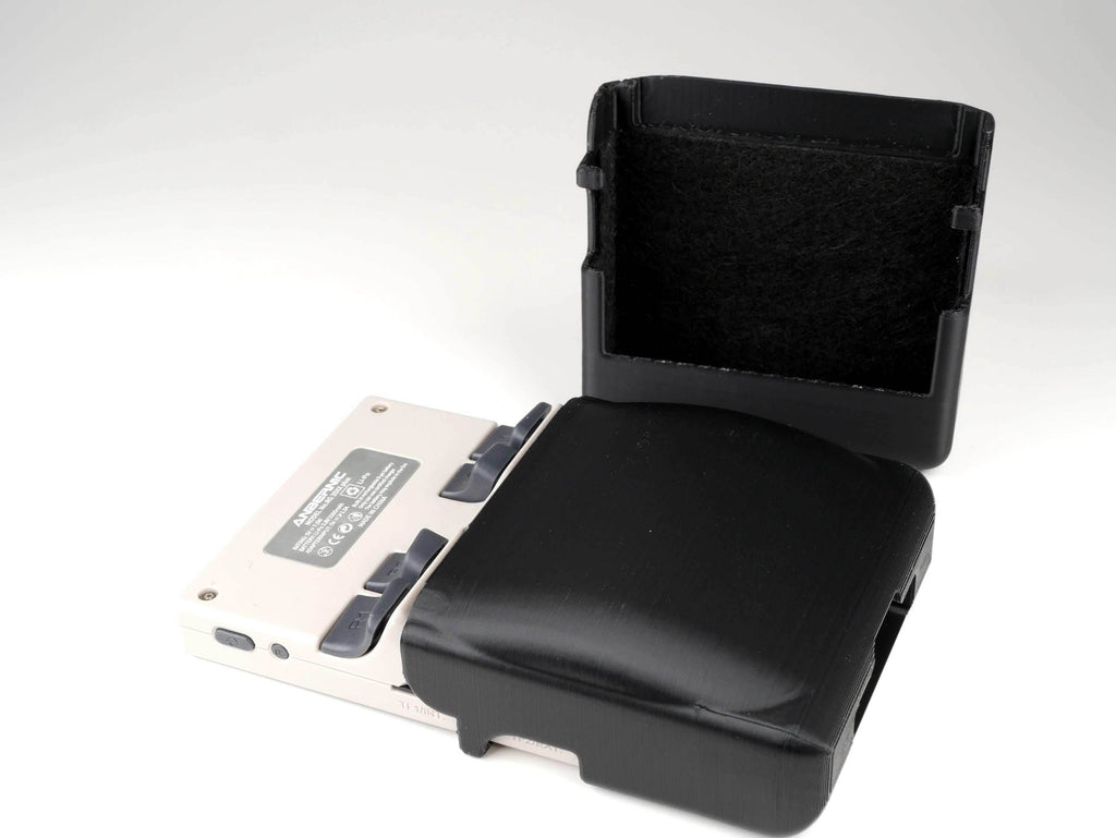 Anbernic RG35XX Plus Reversible Screen Cover GBC Style Chin Grip Felt Screen Protector - Black