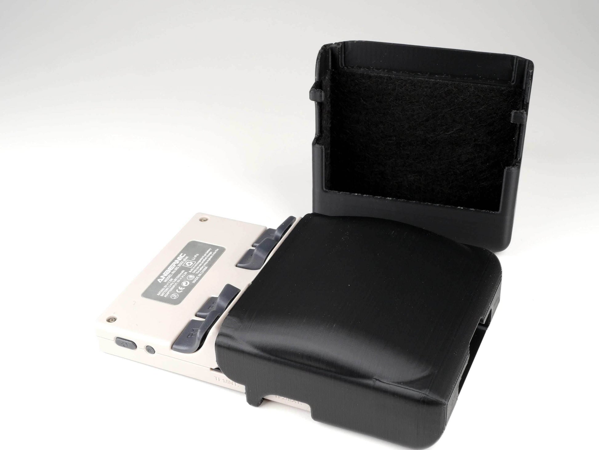 Anbernic RG35XX Plus Reversible Screen Cover GBC Style Chin Grip Felt Screen Protector - Black
