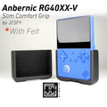 Anbernic RG40XX-V Slim Comfort Grip Felt Lining Case with Felt Wrap Ergonomic RG40X Handheld RG40 V Chin Pattern by JCSFY - Red