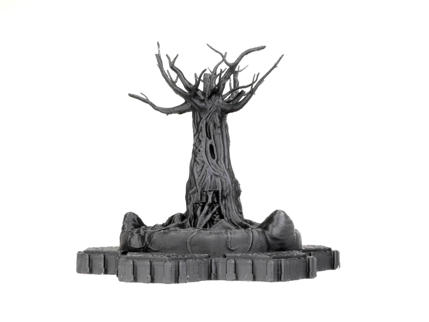Grimdark Large Tree Hero Scape Seven Hex Obstacle | Tabletop Terrain Structure Piece| Miniature Board Game | DnD Role Play Game Upgrade Tile - 