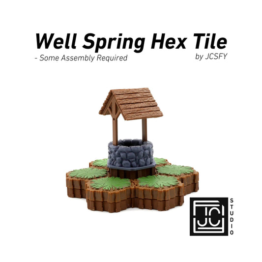 Wellspring Well Hero Scape Single Hex Obstacle | Tabletop Terrain Structure Piece | Miniature Board Game Heroscape Pieces Water by JCSFY - 