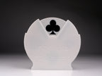 Euchre Trump Tracker Spinning Wheel for Playing Card Heart Diamond Spad Club Symbols Smooth Felt Glide White or Black for Card Player Gift