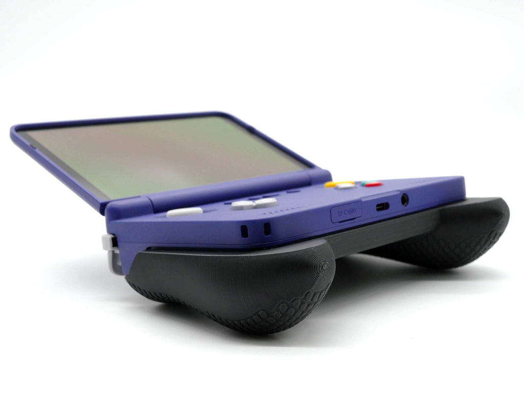 Felt Retroid Flip 2 Grip Snap-on Thick Comfort Grip Case with Felt Wrap Ergonomic RP Flip 2 Handheld Deluxe - Black