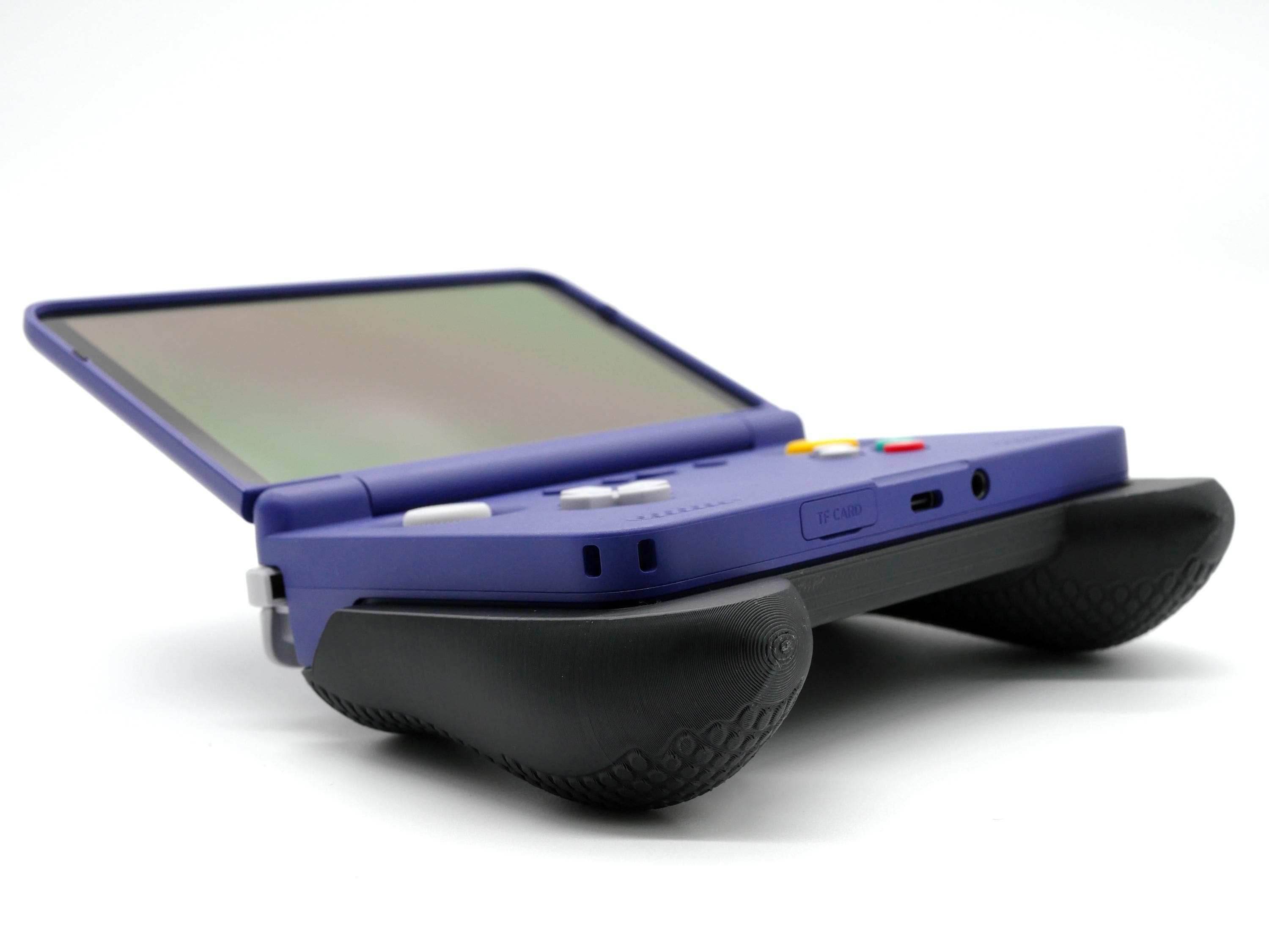 Felt Retroid Flip 2 Grip Snap-on Thick Comfort Grip Case with Felt Wrap Ergonomic RP Flip 2 Handheld Deluxe - Black
