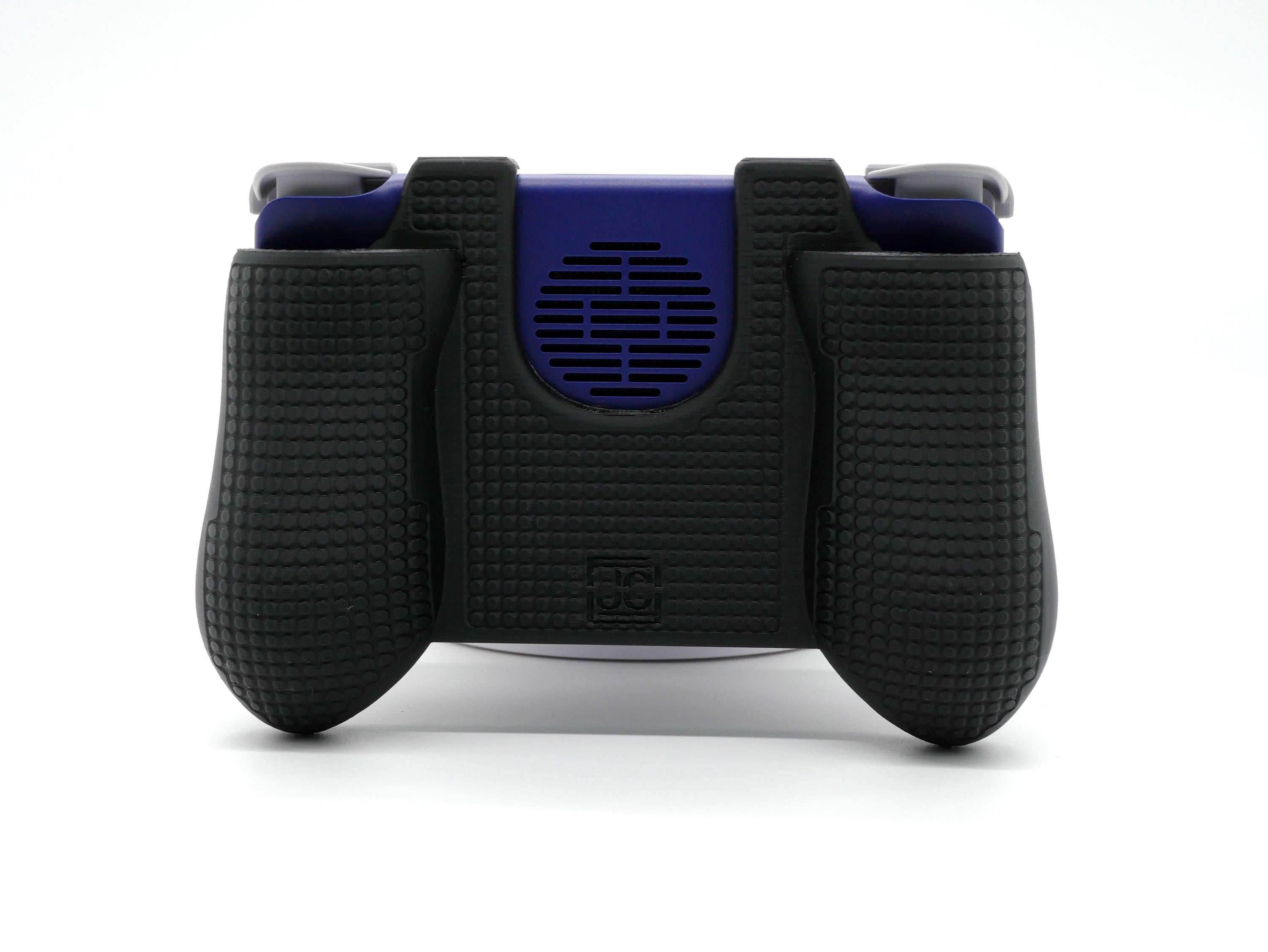 Felt Retroid Flip 2 Grip Snap-on Thick Comfort Grip Case with Felt Wrap Ergonomic RP Flip 2 Handheld Deluxe - Black