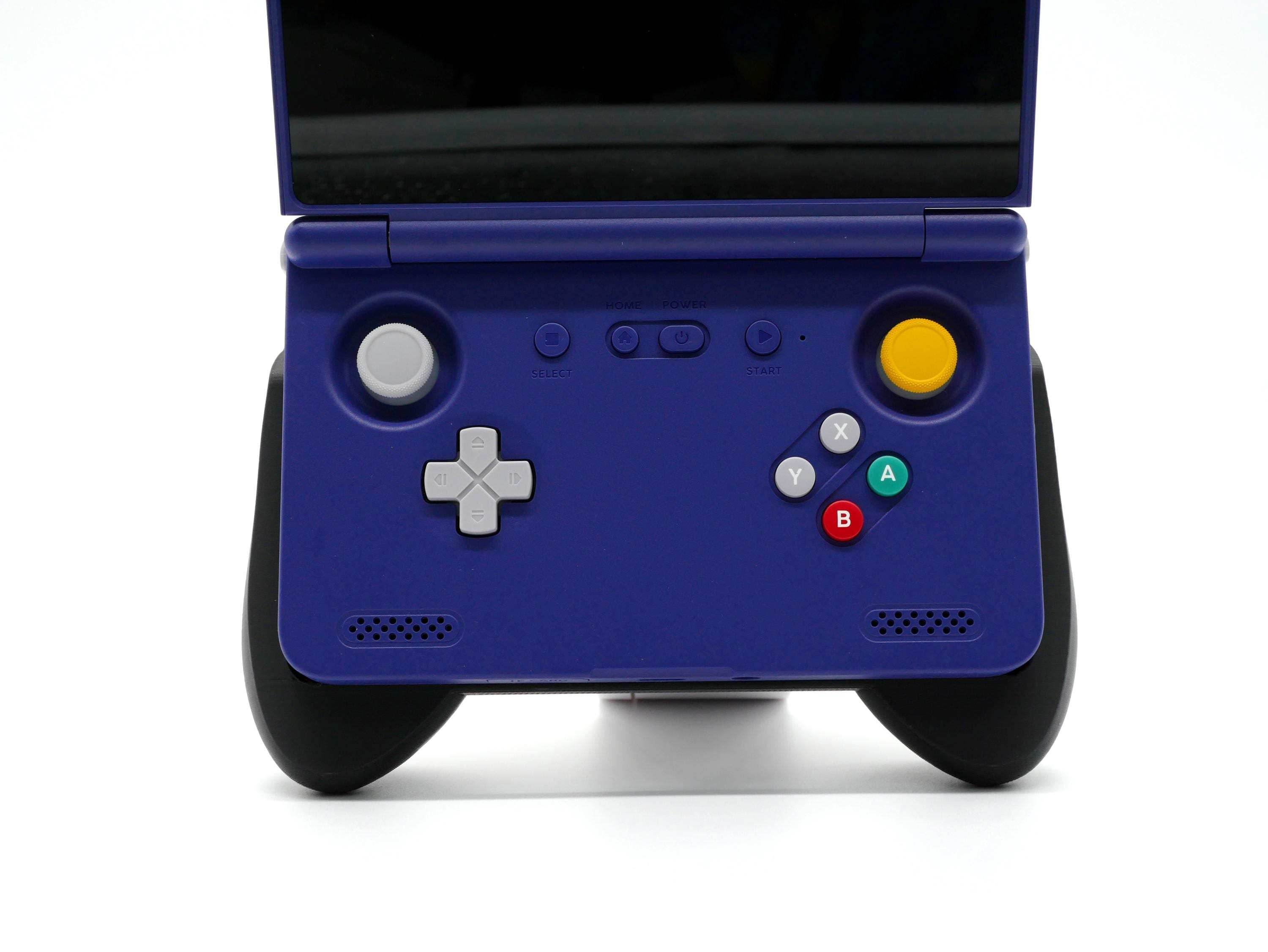 Felt Retroid Flip 2 Grip Snap-on Thick Comfort Grip Case with Felt Wrap Ergonomic RP Flip 2 Handheld Deluxe - Black