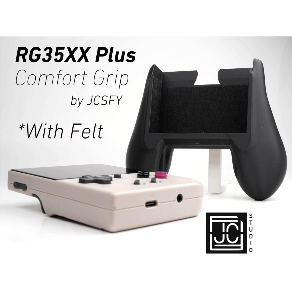 Felt Anbernic RG35XX Plus Grip Comfort Grip Ergonomic Design High Quality Smooth Attachment Handle Gaming Accessory for RG35 Anbernic - Blue
