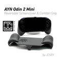 Ayn Odin 2 Mini Grip 2-in-1 Reversible Screen Cover & Thick Comfort Grip Case Ergonomic Odin 2 Mini Handheld 2n1 Deluxe - Black