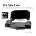 Ayn Odin 2 Mini Grip 2-in-1 Reversible Screen Cover & Thick Comfort Grip Case Ergonomic Odin 2 Mini Handheld 2n1 Deluxe - Black