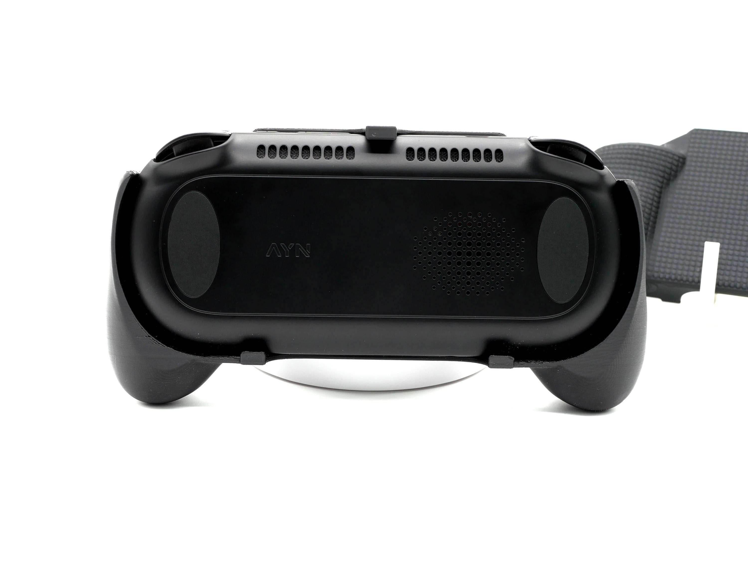 Ayn Odin 2 Mini Grip 2-in-1 Reversible Screen Cover & Thick Comfort Grip Case Ergonomic Odin 2 Mini Handheld 2n1 Deluxe - Black