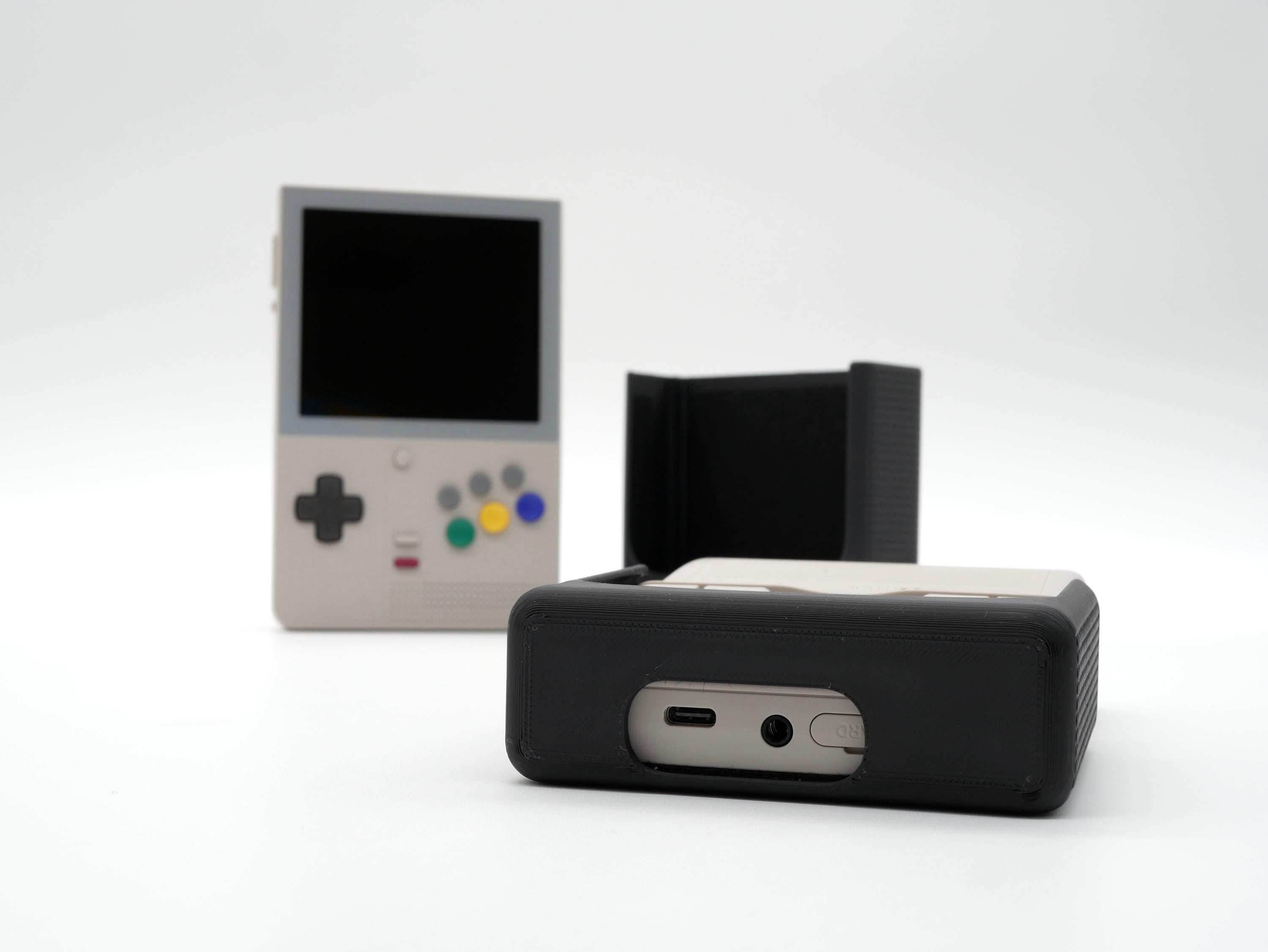 Retroid Pocket Classic Reversible Screen Cover Slim Chin Grip Felt Screen Protector | Gaming Handheld Protection with Fun Textured Pattern - White