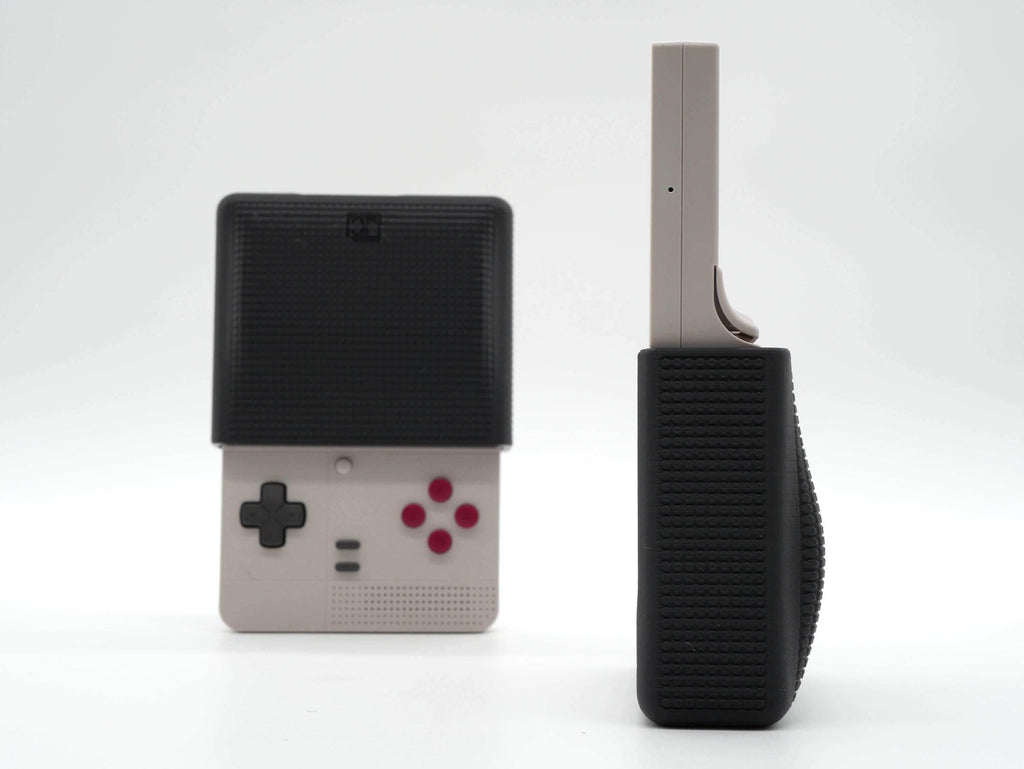 Retroid Pocket Classic Reversible Screen Cover GBC Chin Grip Felt Screen Protector | Gaming Handheld Protection with Fun Textured Pattern - Black