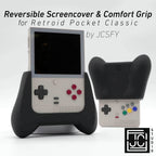 Retroid Pocket Classic Reversible Screen Cover Comfort Grip Felt Screen Protector | Gaming Handheld Protection with Textured Pattern - Black