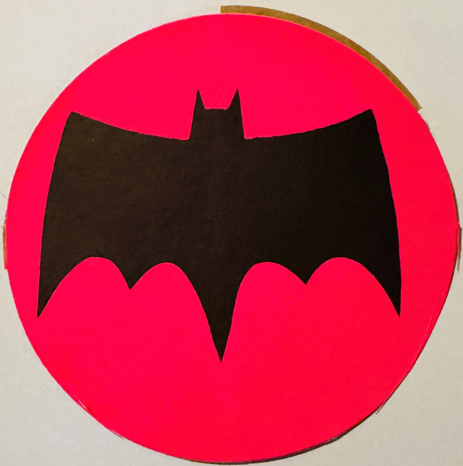 Rare Vintage 1960s Batman Signal Sticker Unleashed
