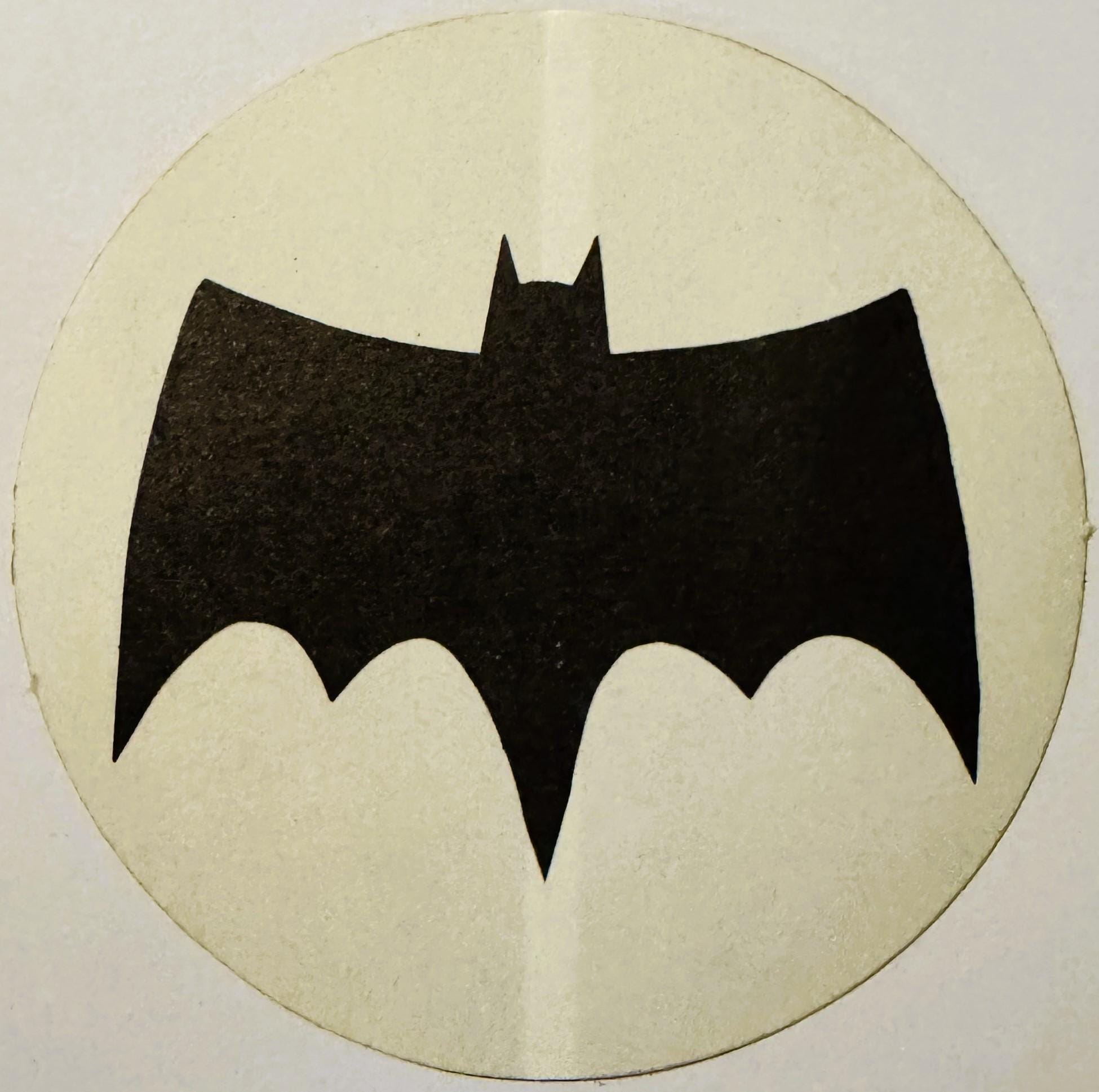 Rare Vintage 1960s Batman Signal Sticker Unleashed